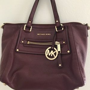 Michael Kors small maroon handbag without strap